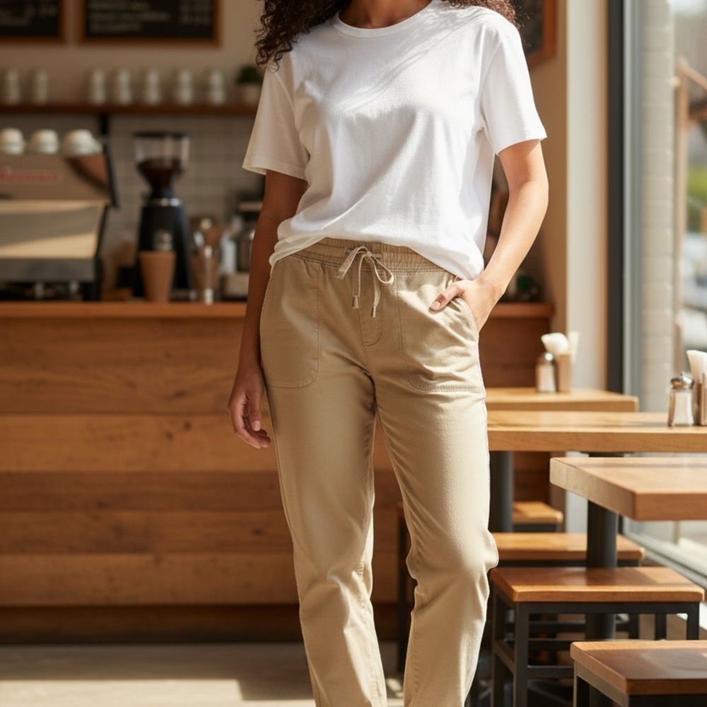 Lululemon Athletica Khaki Cropped Pants